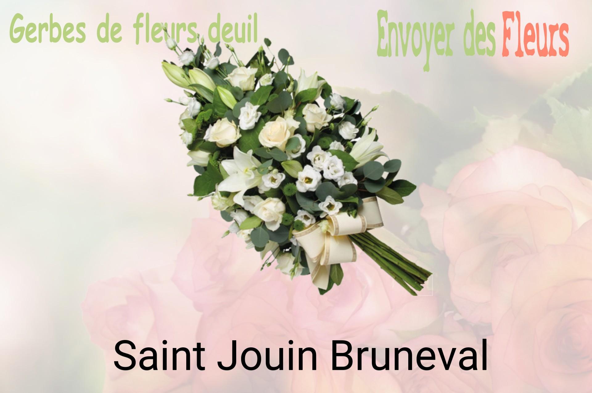Gerbe de fleurs de deuil livrée à Saint-Jouin-Bruneval
